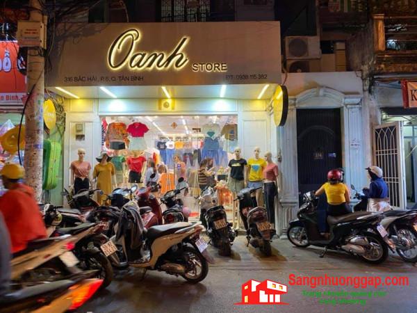 Sang nhanh mặt bằng shop thời trang giá rẻ, mặt tiền đường, vị trí đẹp, trung tâm quận Tân Bình.