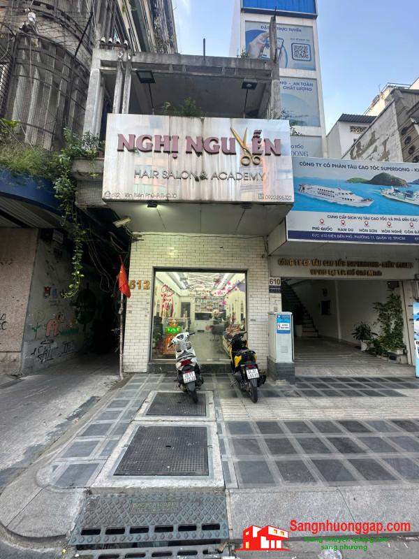 Sang Nhượng Salon Tóc Mặt Tiền Đường Ngay Góc Ngã 3 Trung Tâm Quận 10