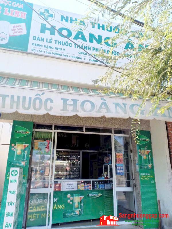 SANG NHƯỢNG NHÀ THUỐC ĐANG HOẠT ĐỘNG ỔN ĐỊNH – MẶT TIỀN ĐƯỜNG LỚN PHƯỜNG PHƯỚC THẮNG, TP.HCM