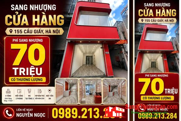 SANG NHƯỢNG CỬA HÀNG MẶT ĐƯỜNG CẦU GIẤY – HÀ NỘI