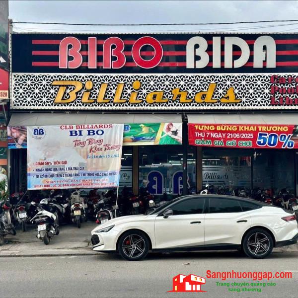 SANG NHƯỢNG MẶT BẰNG QUÁN BIDA 400M² – 2 MẶT TIỀN KDC VĨNH LỘC, BÌNH TÂN
